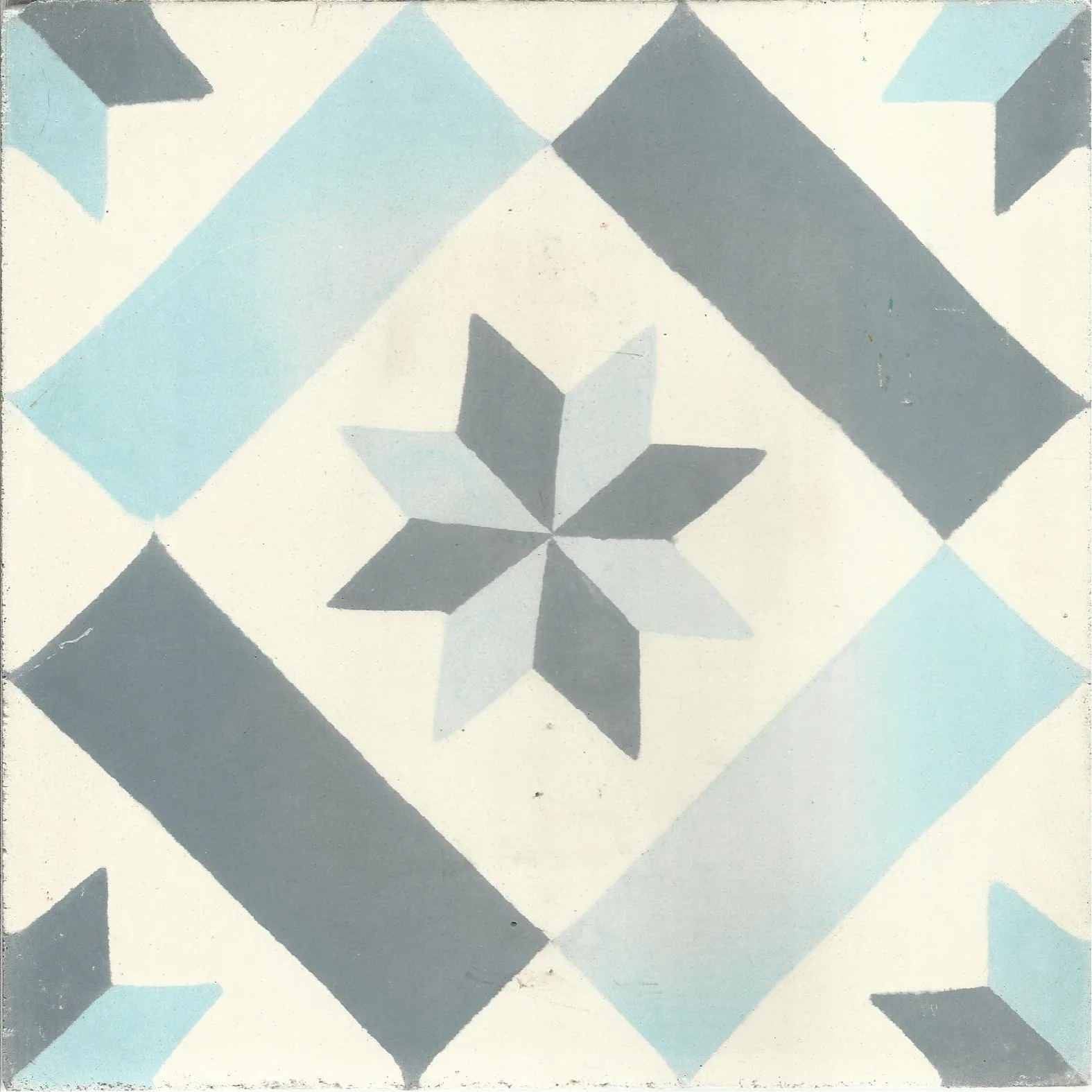 Inezgane Bloom — Rose — Handmade Moroccan Cement Tile