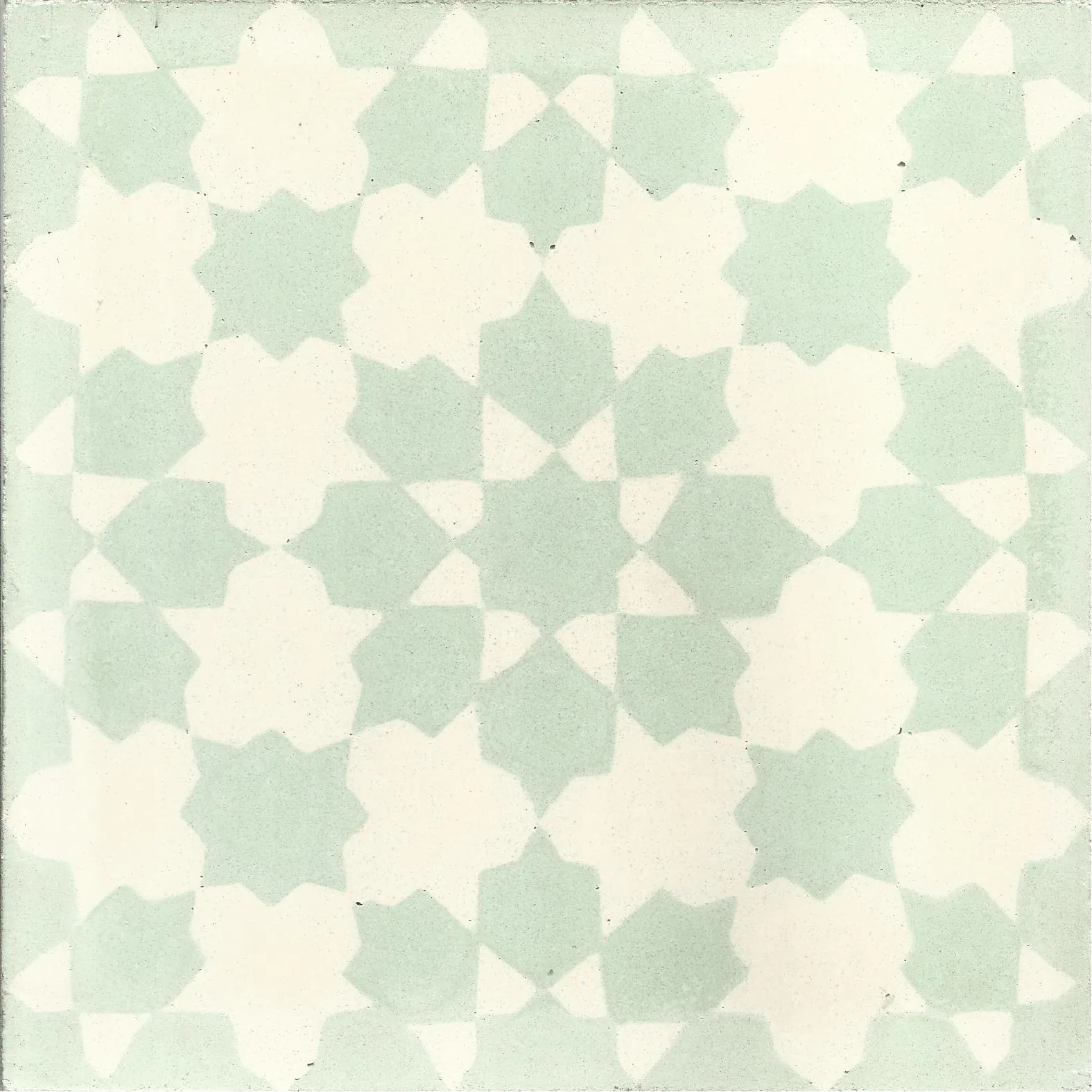 Souss Medallion — Ivory — Handmade Moroccan Cement Tile