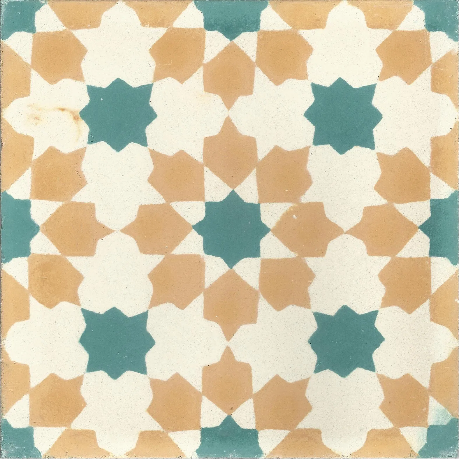 Souss Medallion — Blue — Handmade Moroccan Cement Tile
