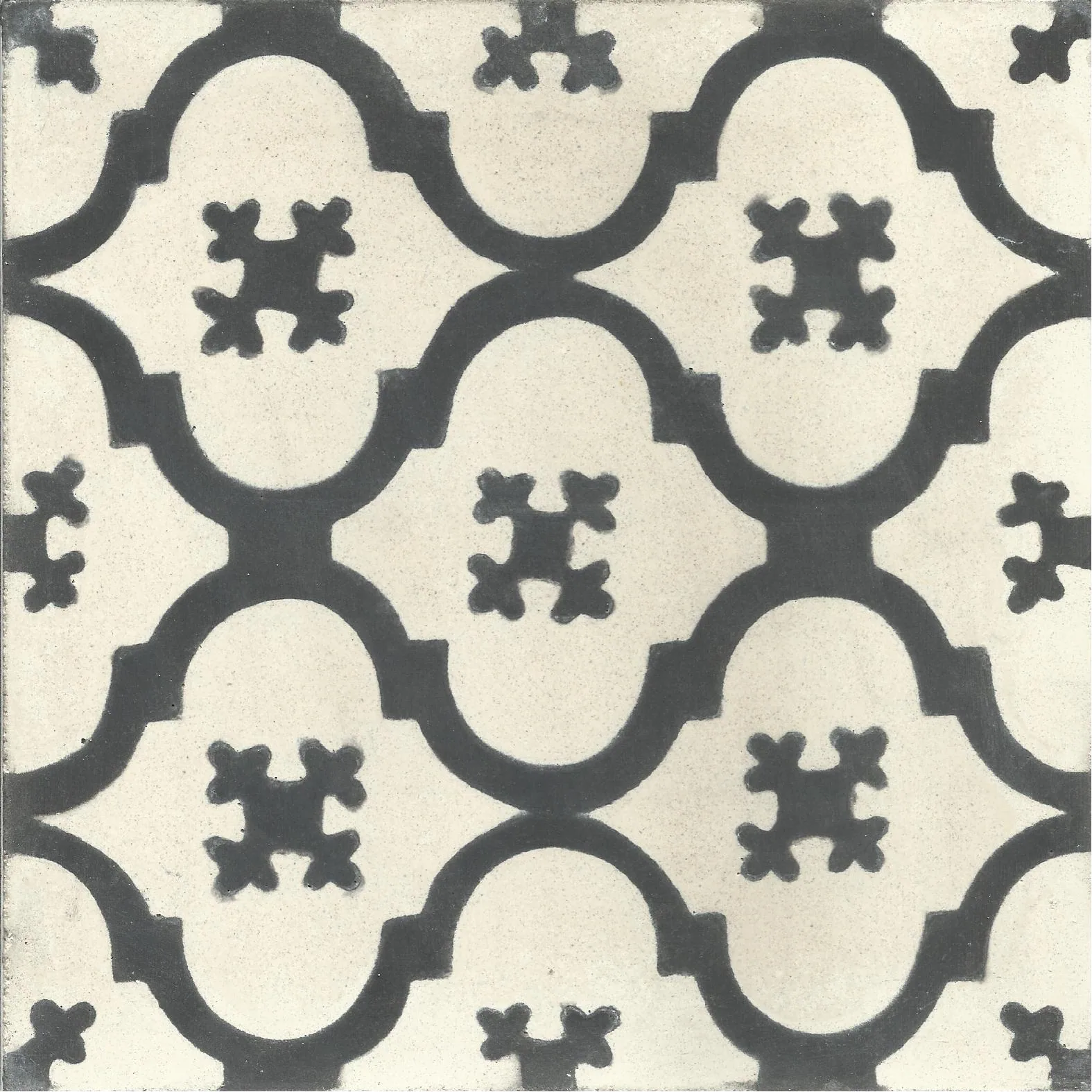 Berkane Arch — Ivory — Handmade Moroccan Cement Tile