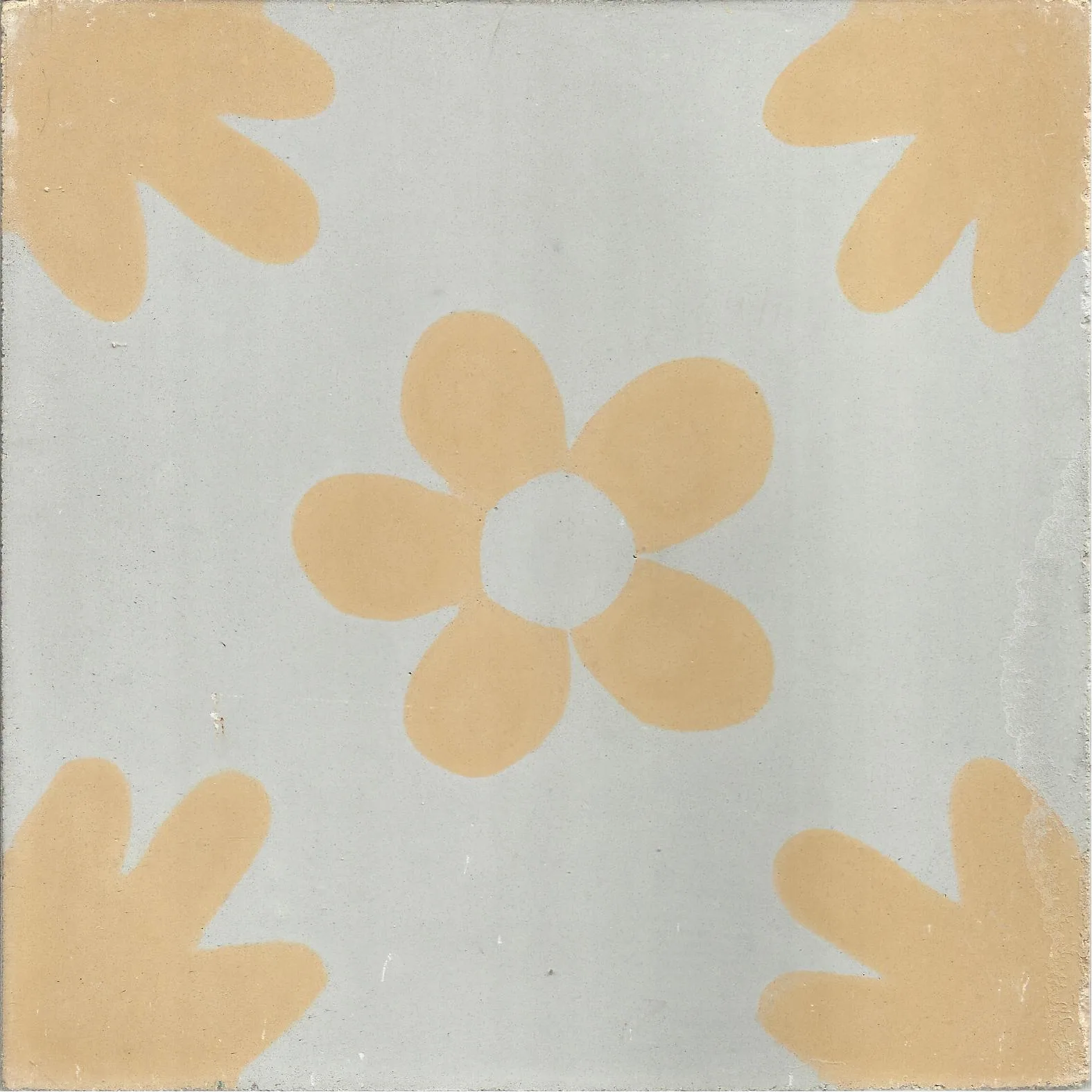 Taourirt Vine — Burgundy — Handmade Moroccan Cement Tile