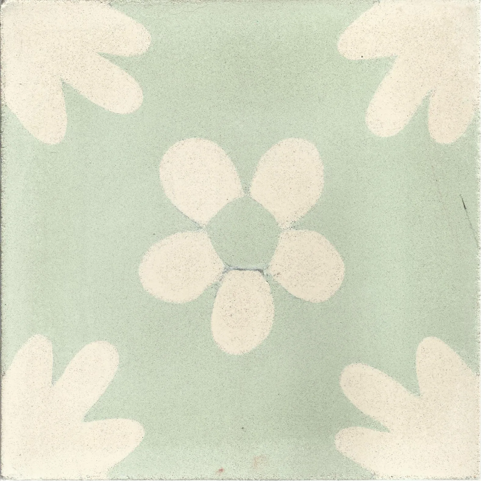 Taourirt Vine — Midnight — Handmade Moroccan Cement Tile
