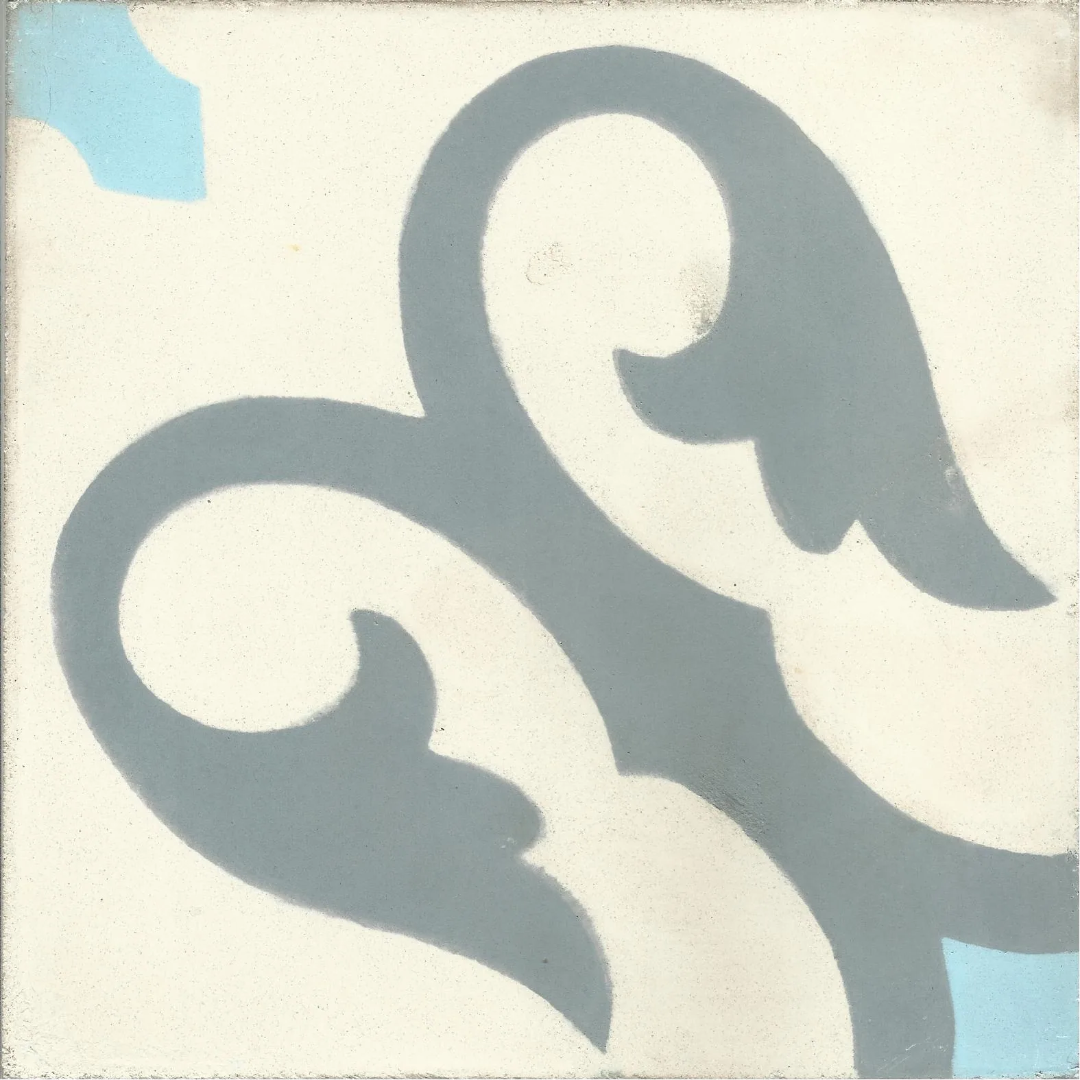 Settat Grid — Pearl — Handmade Moroccan Cement Tile