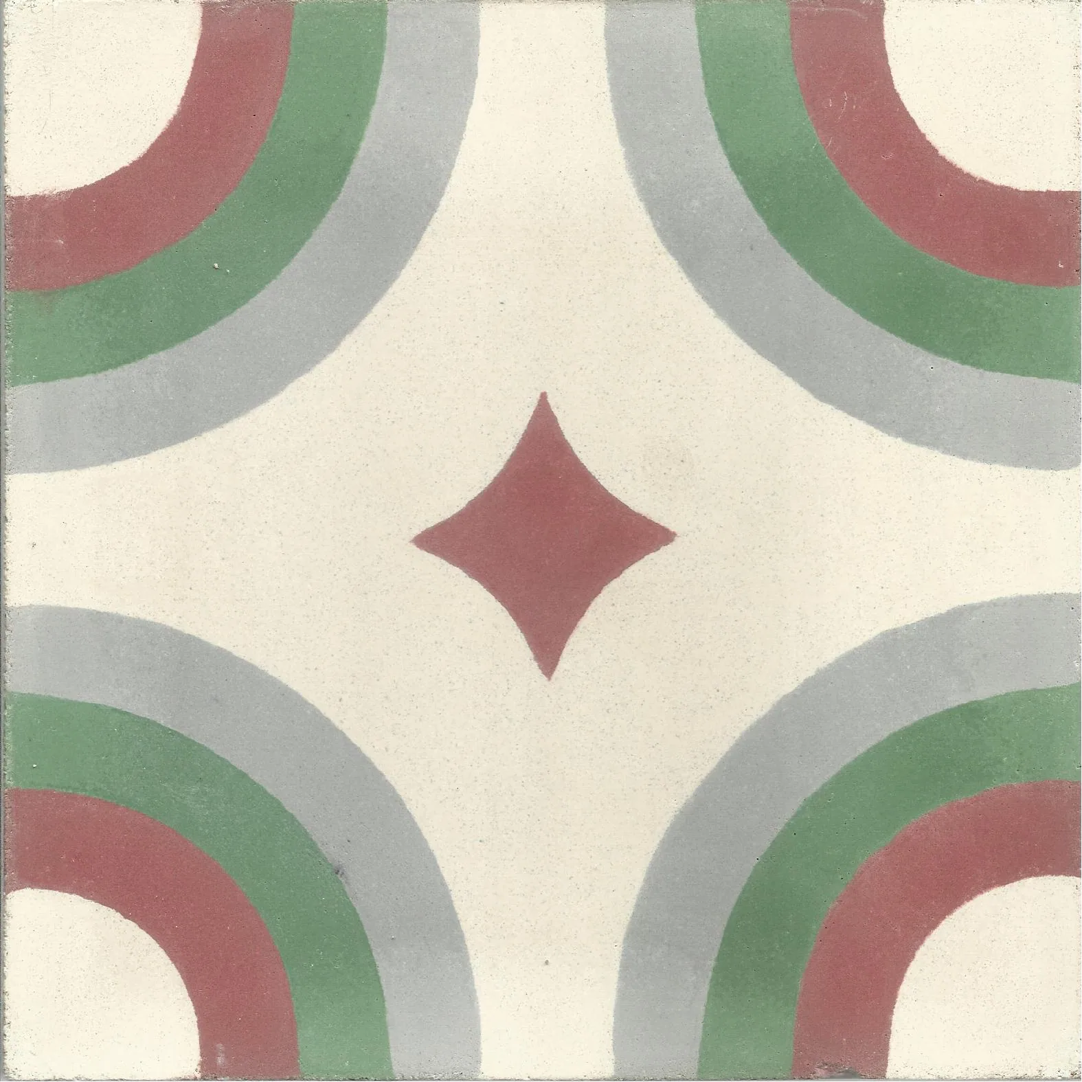 Berrechid Bloom — Ivory — Handmade Moroccan Cement Tile