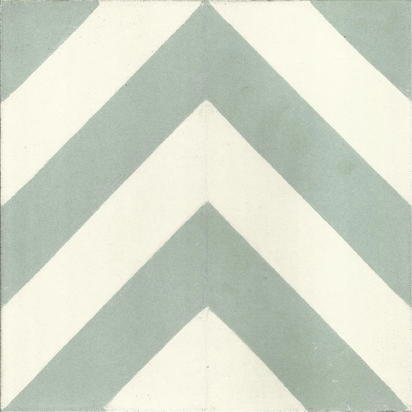 Kenitra Wave — Terracotta — Handmade Moroccan Cement Tile