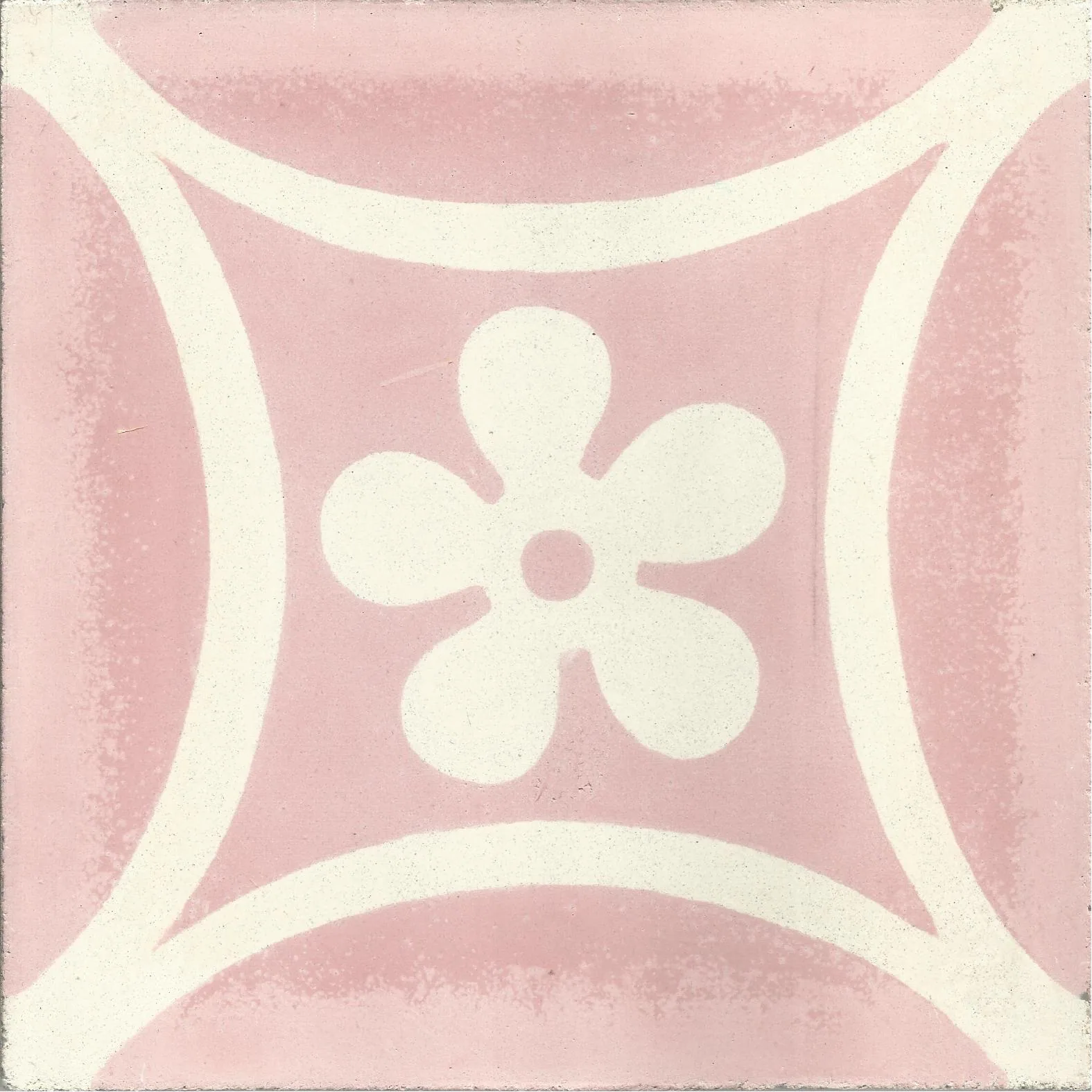 Sale Arabesque — Ivory — Handmade Moroccan Cement Tile
