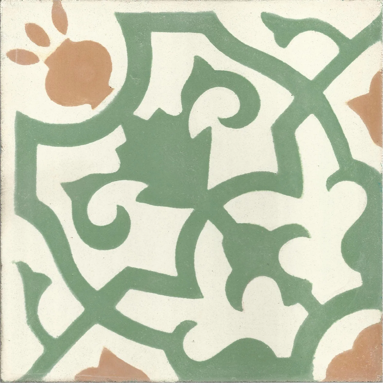 Mohammedia Dot — Steel — Handmade Moroccan Cement Tile