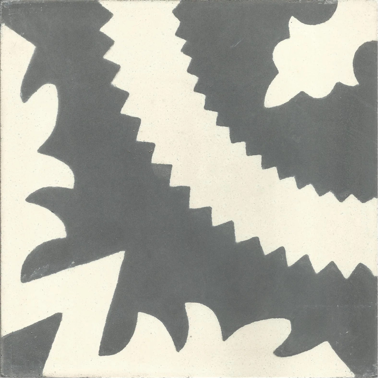 Harhoura Moon — Pearl — Handmade Moroccan Cement Tile