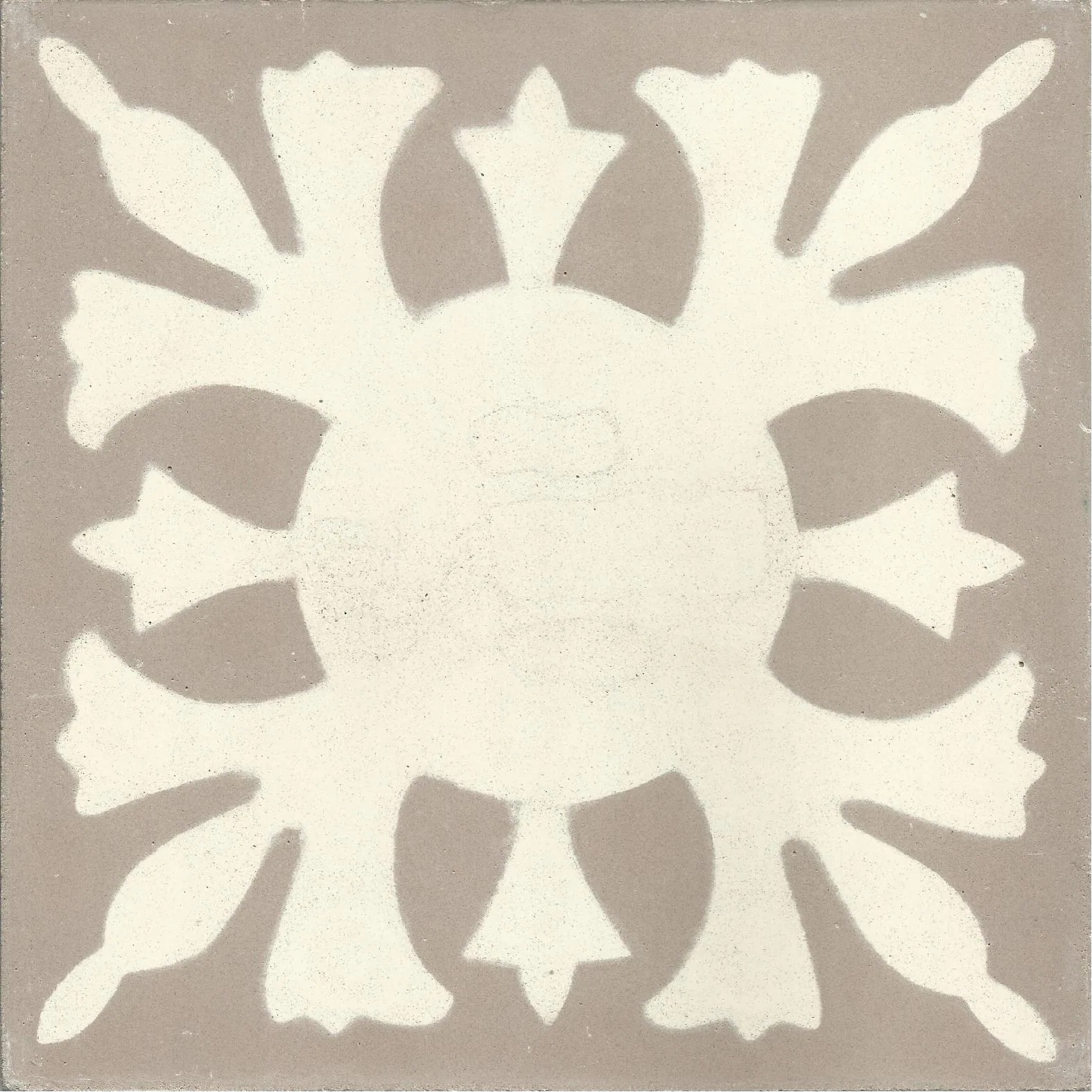 Bouznika Star — Ivory — Handmade Moroccan Cement Tile