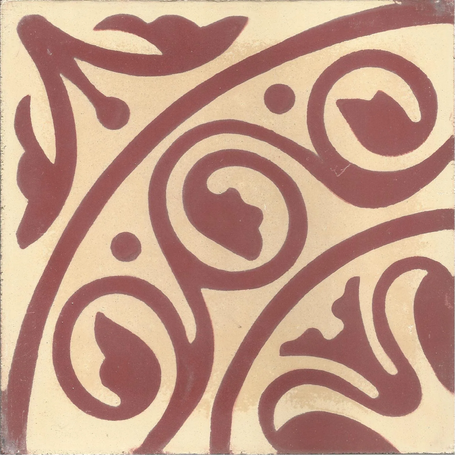 Tinjdad Lattice — Ivory — Handmade Moroccan Cement Tile