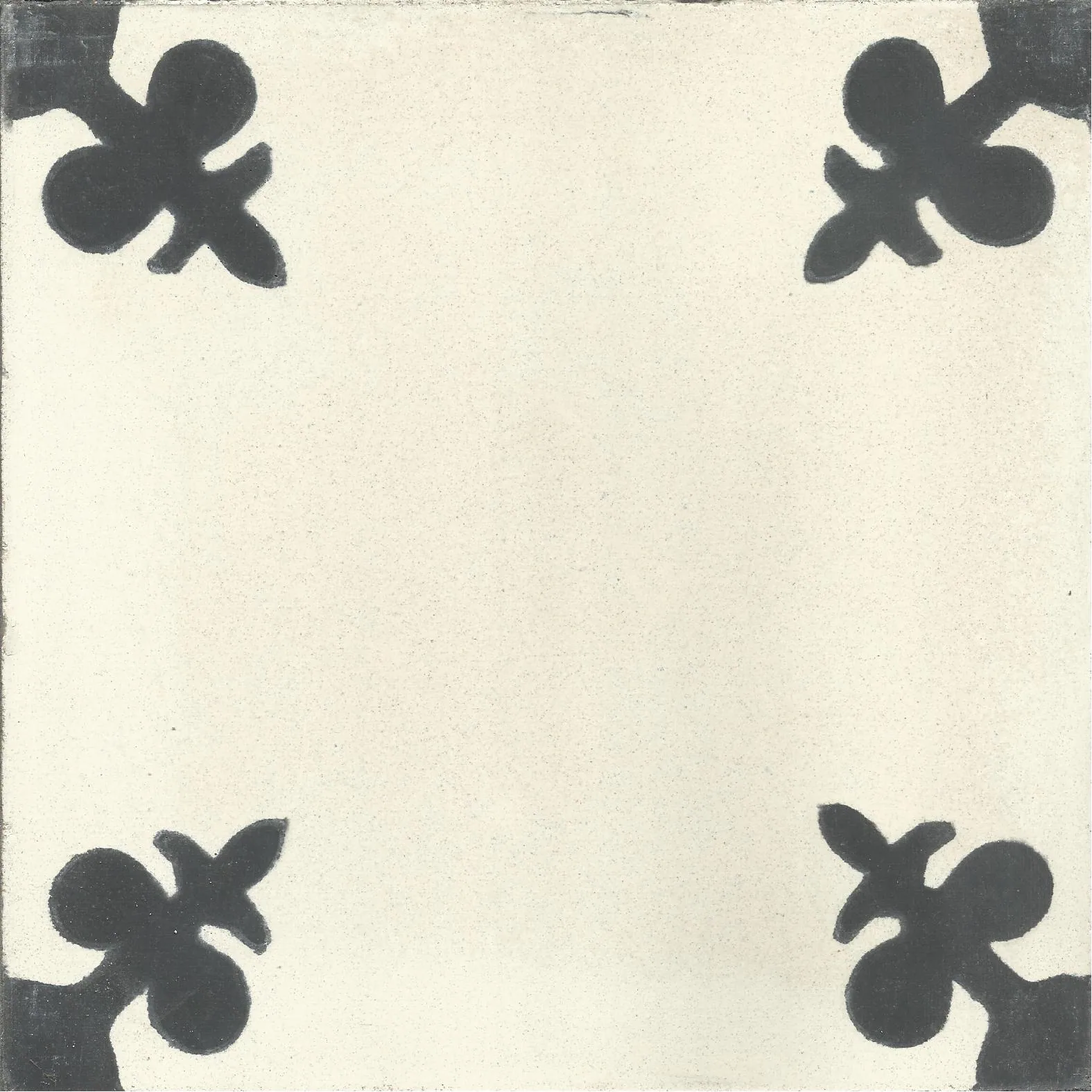 Goulmima Petal — Ivory — Handmade Moroccan Cement Tile