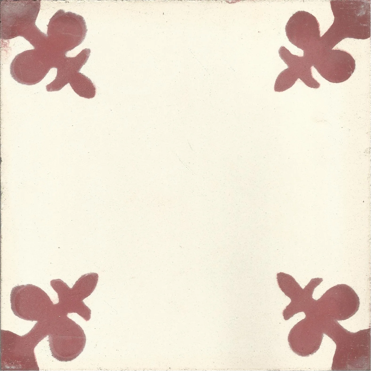 Goulmima Petal — Rose — Handmade Moroccan Cement Tile
