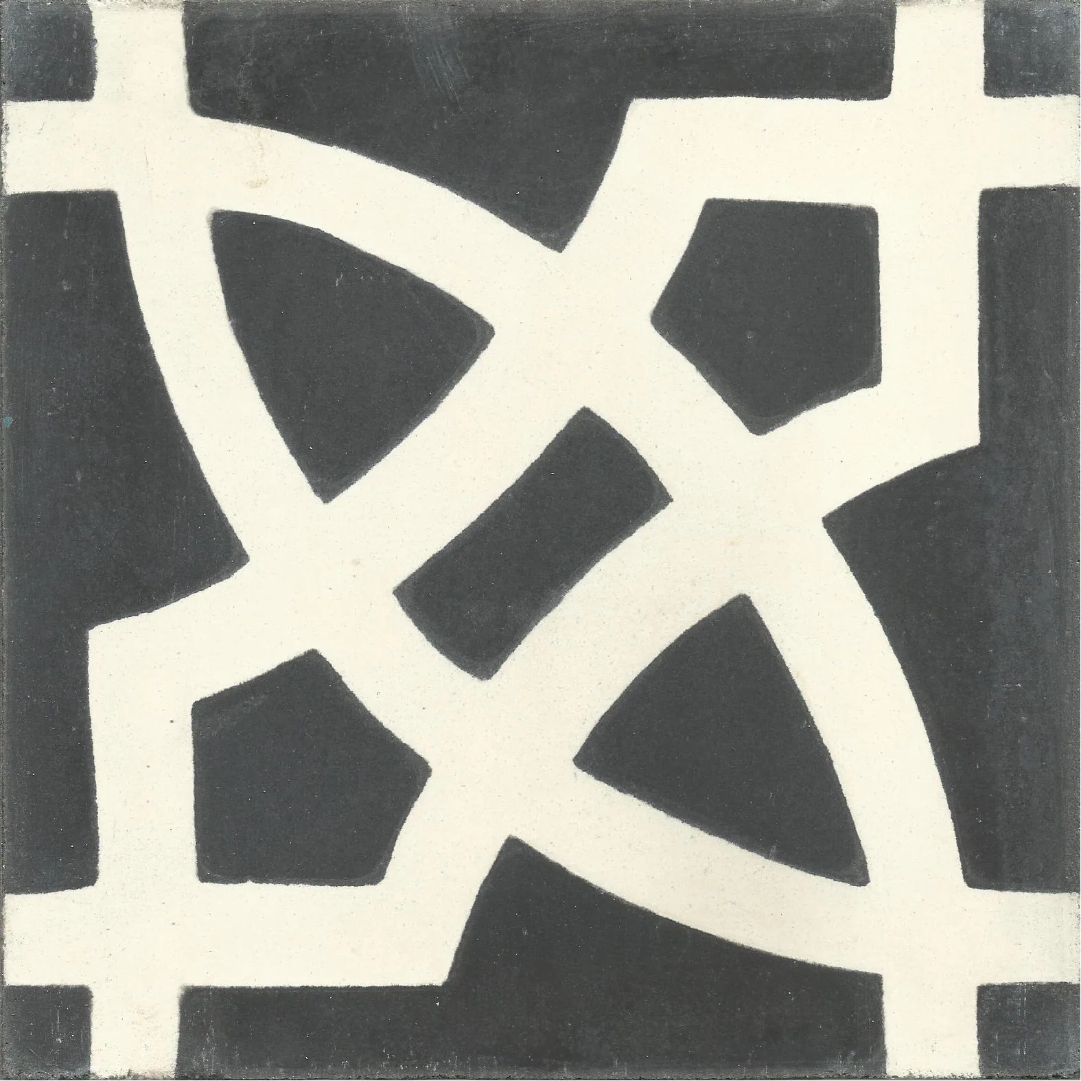 Boumalne Wave — Azure — Handmade Moroccan Cement Tile