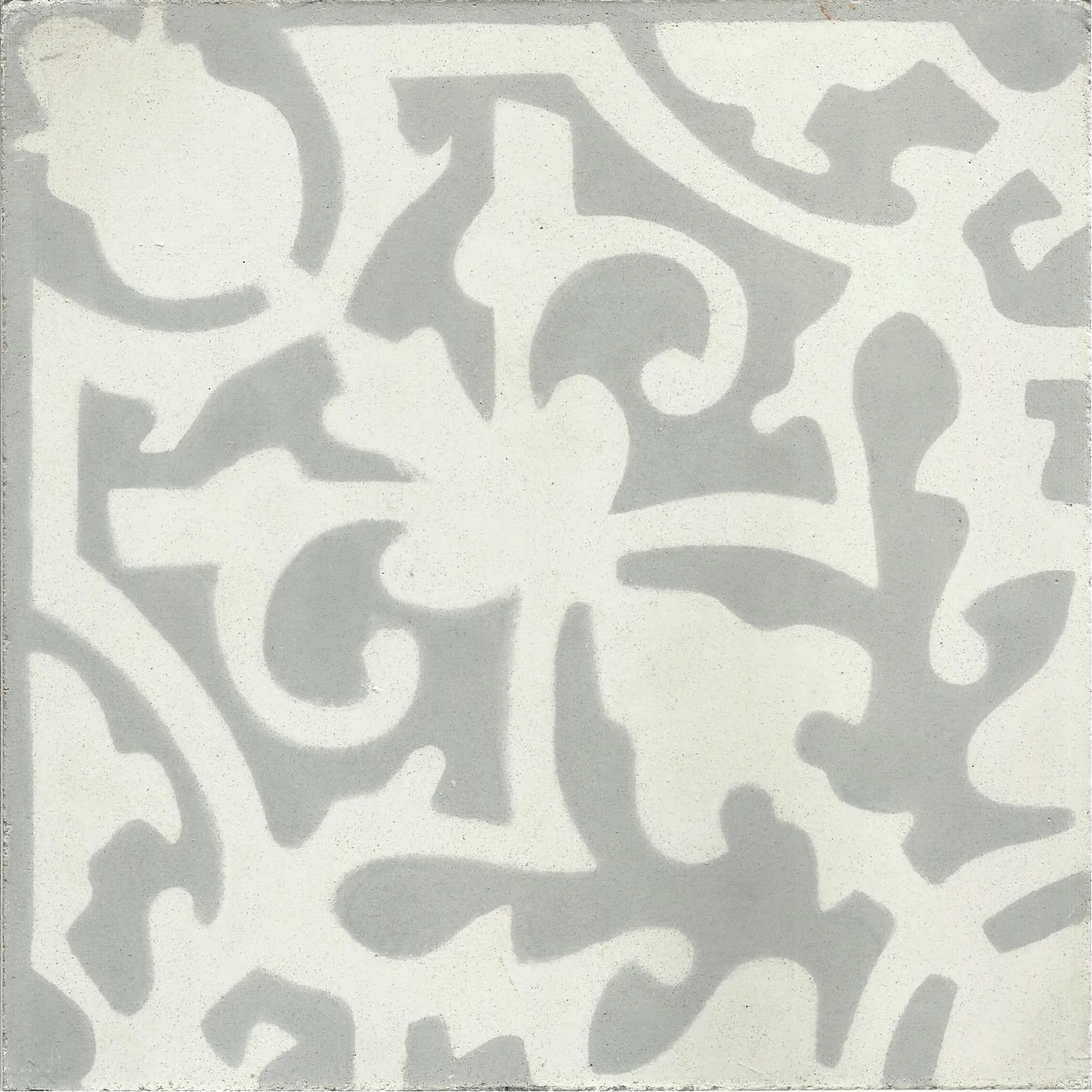 Zag Lattice — Pearl — Handmade Moroccan Cement Tile