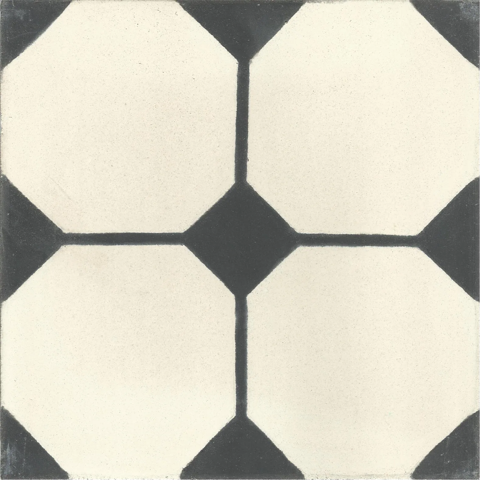 Tiznit Moon — Pearl — Handmade Moroccan Cement Tile