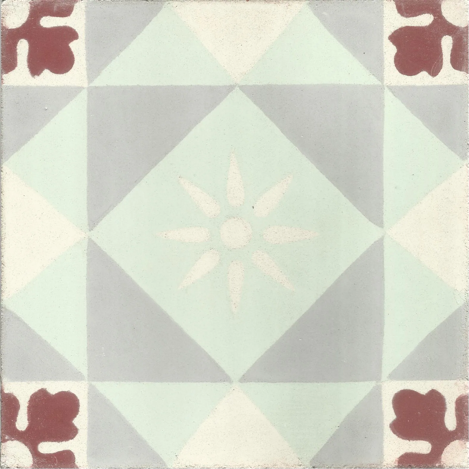 Mirleft Star — Ivory — Handmade Moroccan Cement Tile