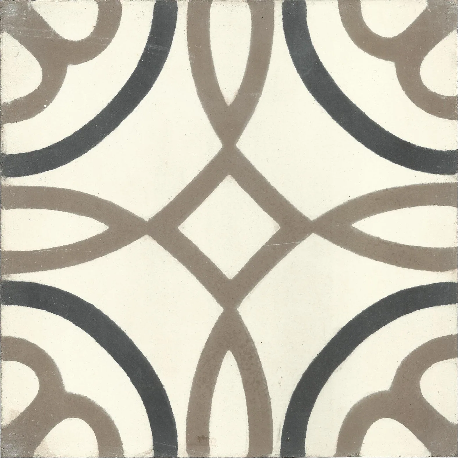 Aglou Bloom — Azure — Handmade Moroccan Cement Tile