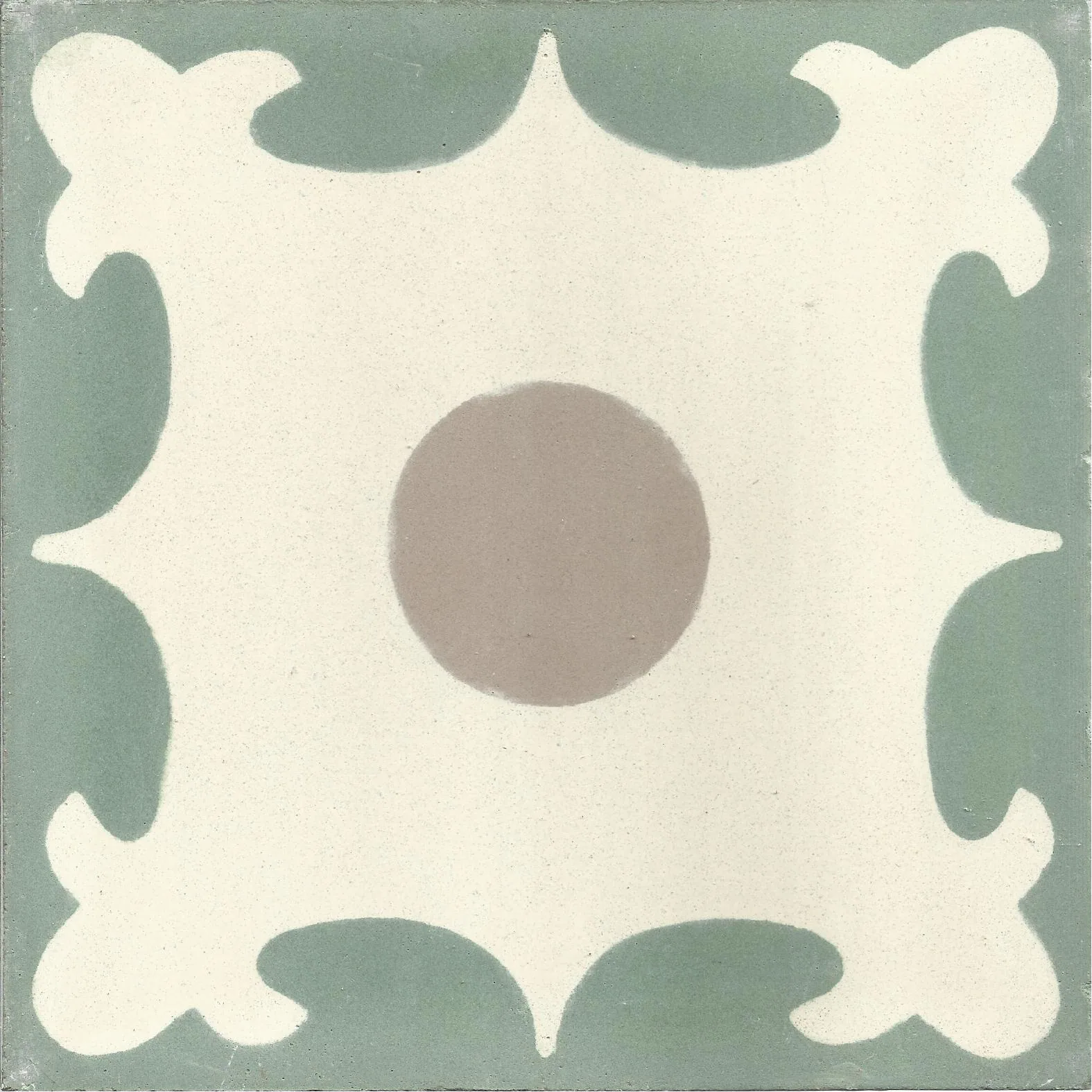 Tarfaya Petal — Ivory — Handmade Moroccan Cement Tile