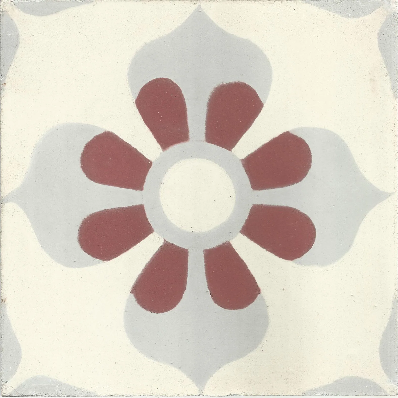 Tan-Tan Moon — Pearl — Handmade Moroccan Cement Tile