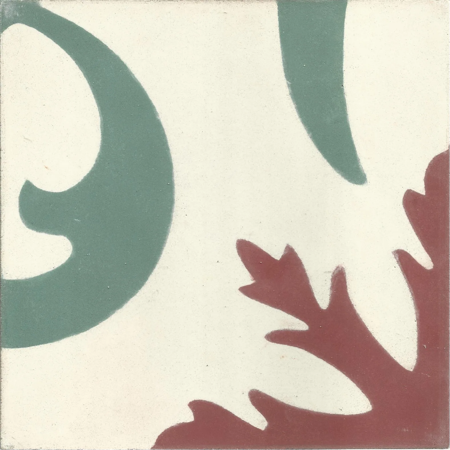 Zag Diamond — Pearl — Handmade Moroccan Cement Tile