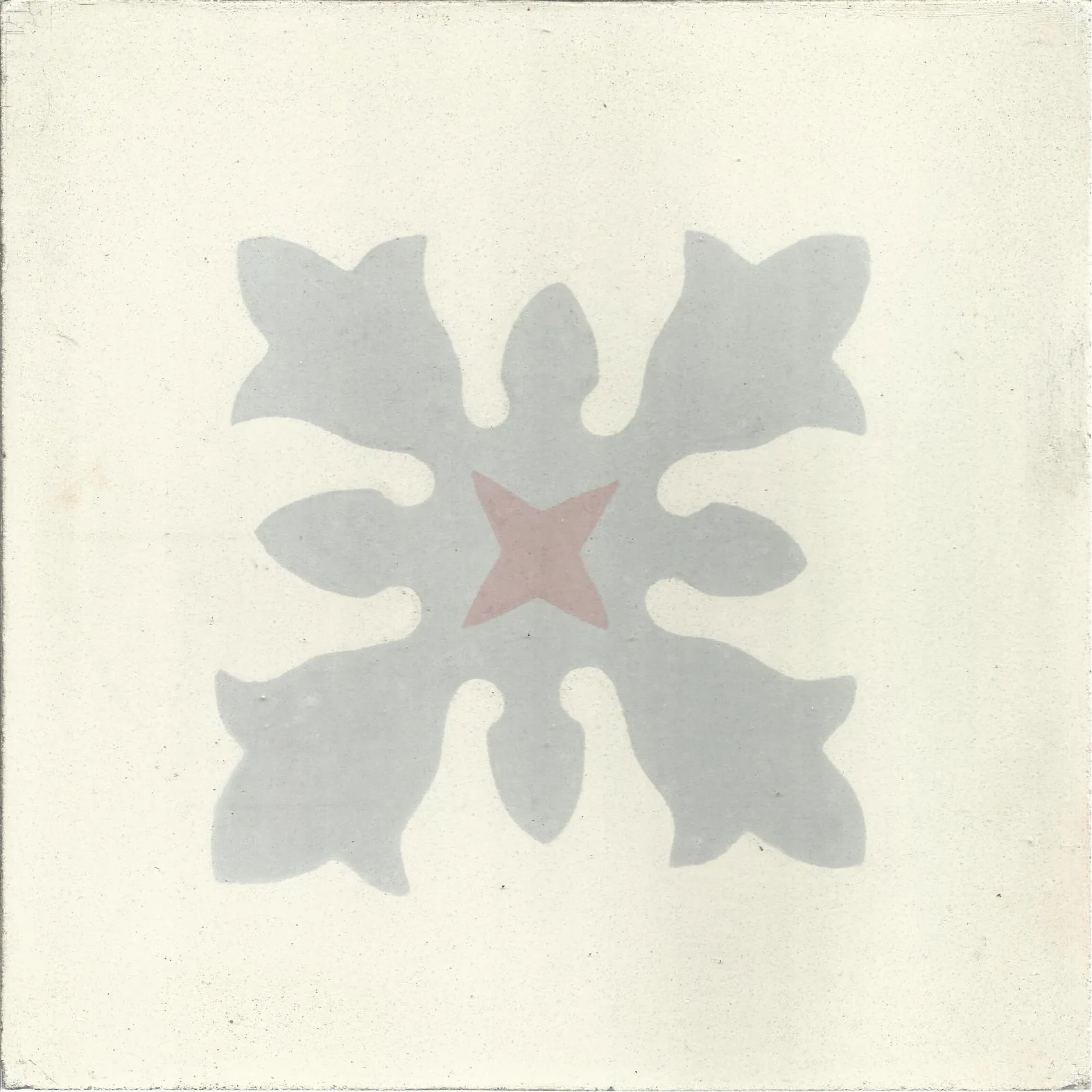 Foum El Hisn Bloom — Ivory — Handmade Moroccan Cement Tile