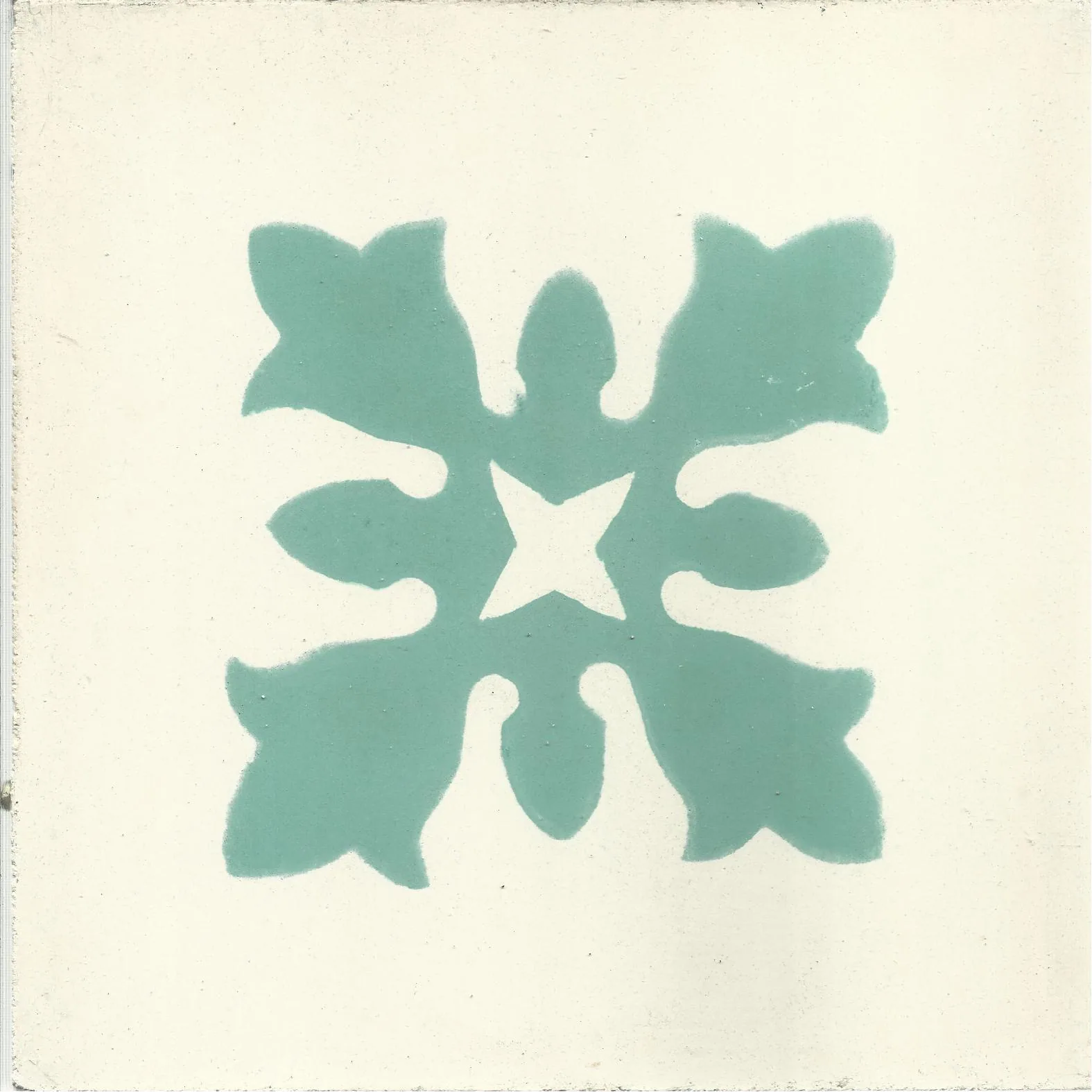 Foum El Hisn Bloom — Cobalt — Handmade Moroccan Cement Tile