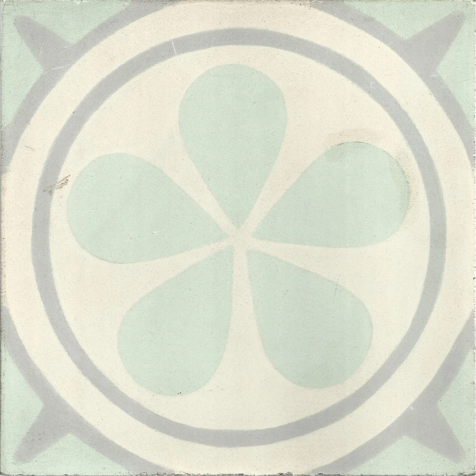 Tiznit Arabesque — Cobalt — Handmade Moroccan Cement Tile