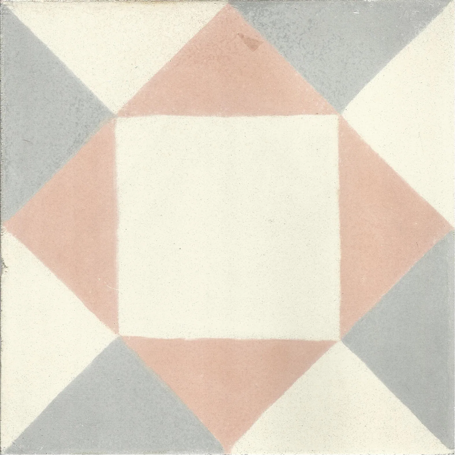 Sidi Ifni Cross — Terracotta — Handmade Moroccan Cement Tile