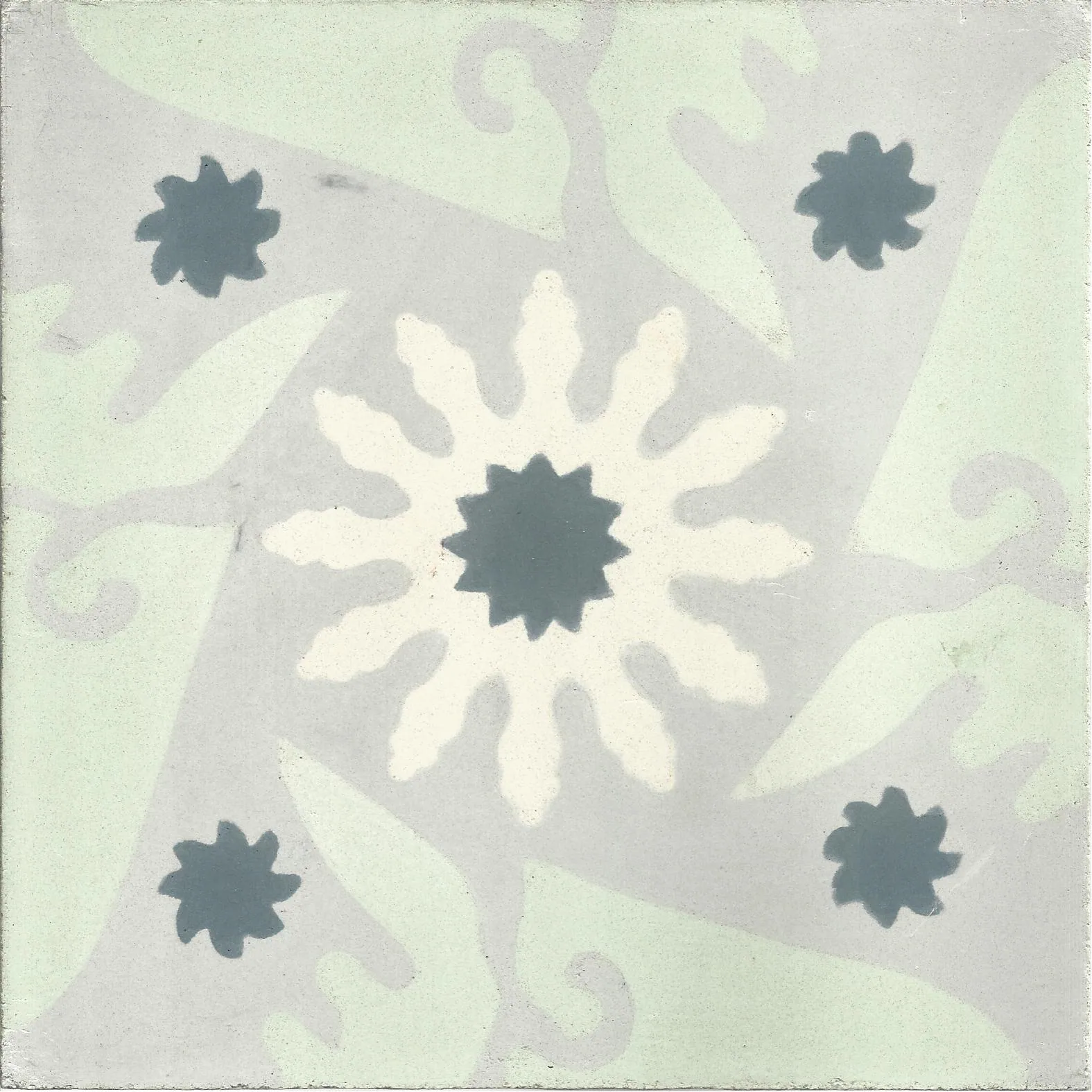 Mirleft Lattice — Pearl — Handmade Moroccan Cement Tile