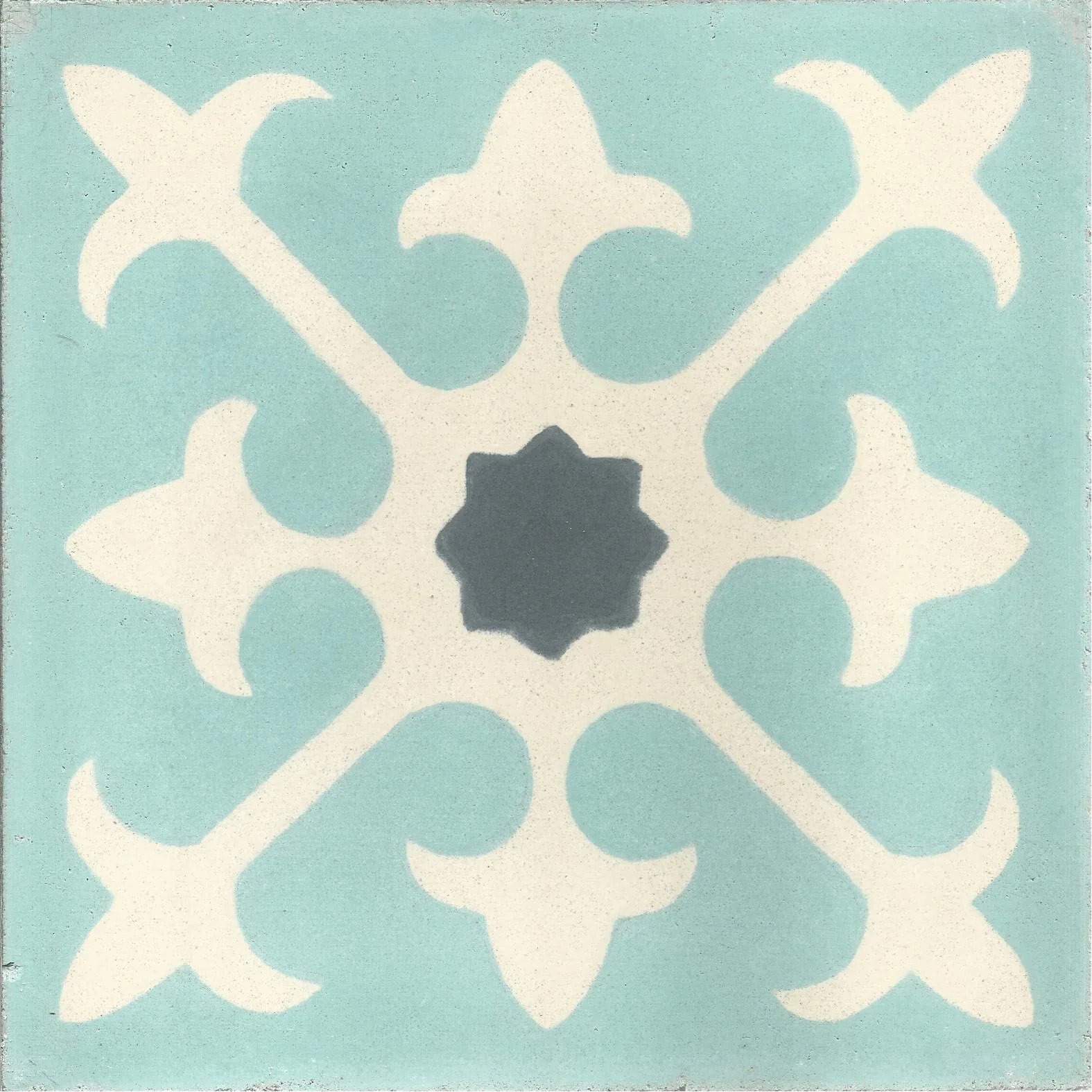 Aglou Stripe — Ivory — Handmade Moroccan Cement Tile