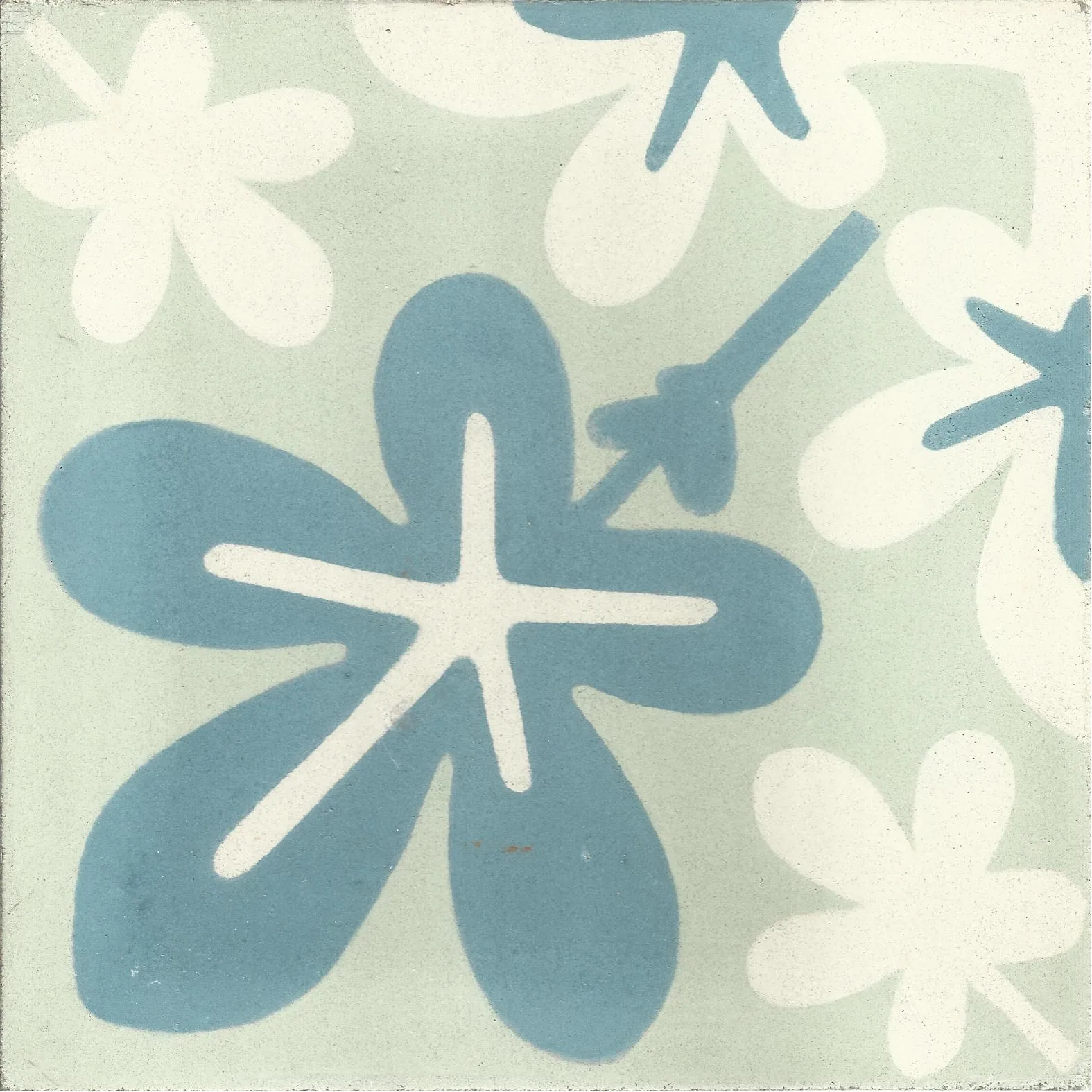 Boujdour Sun — Terracotta — Handmade Moroccan Cement Tile