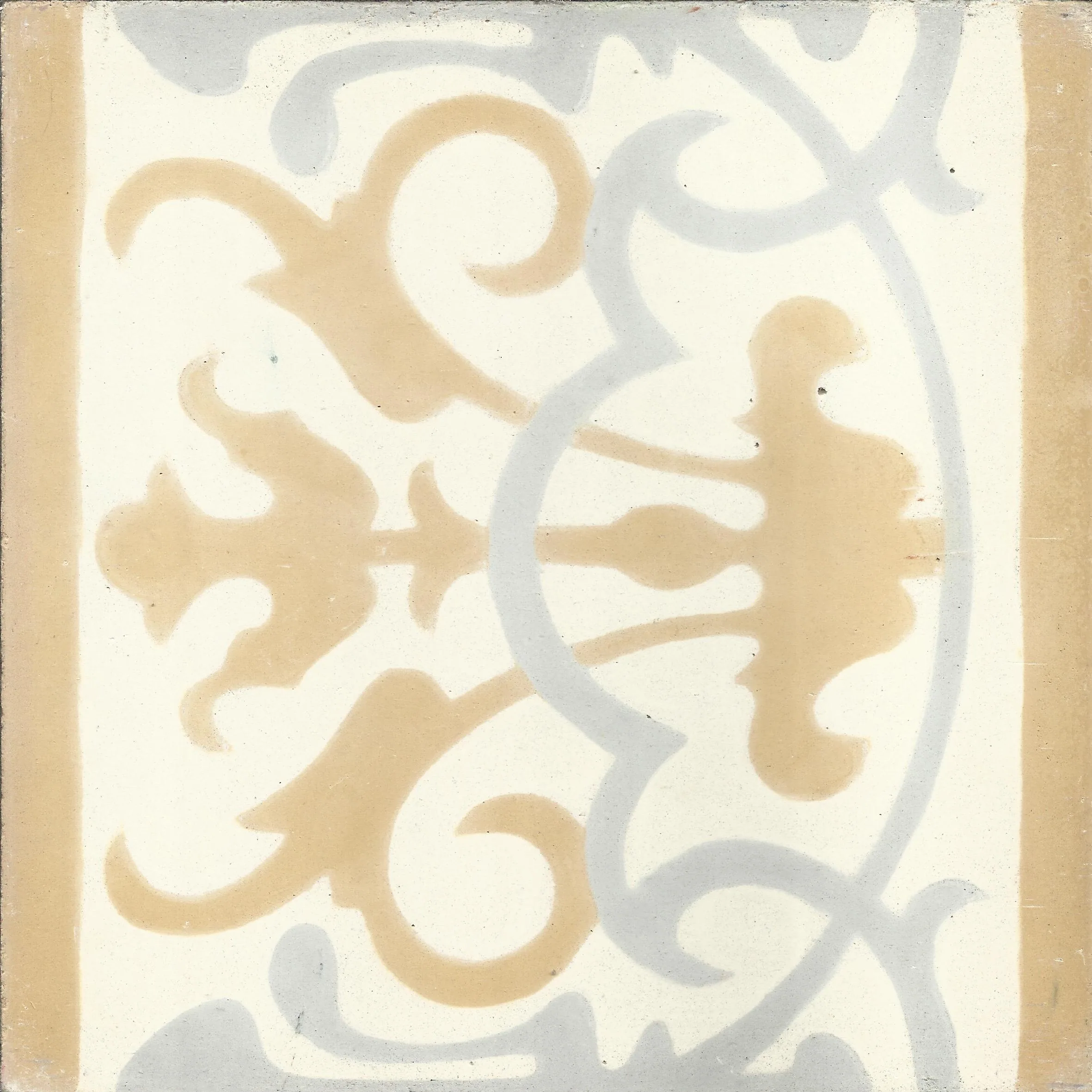 Medina Arabesque — Sand Dove — Handmade Moroccan Cement Tile