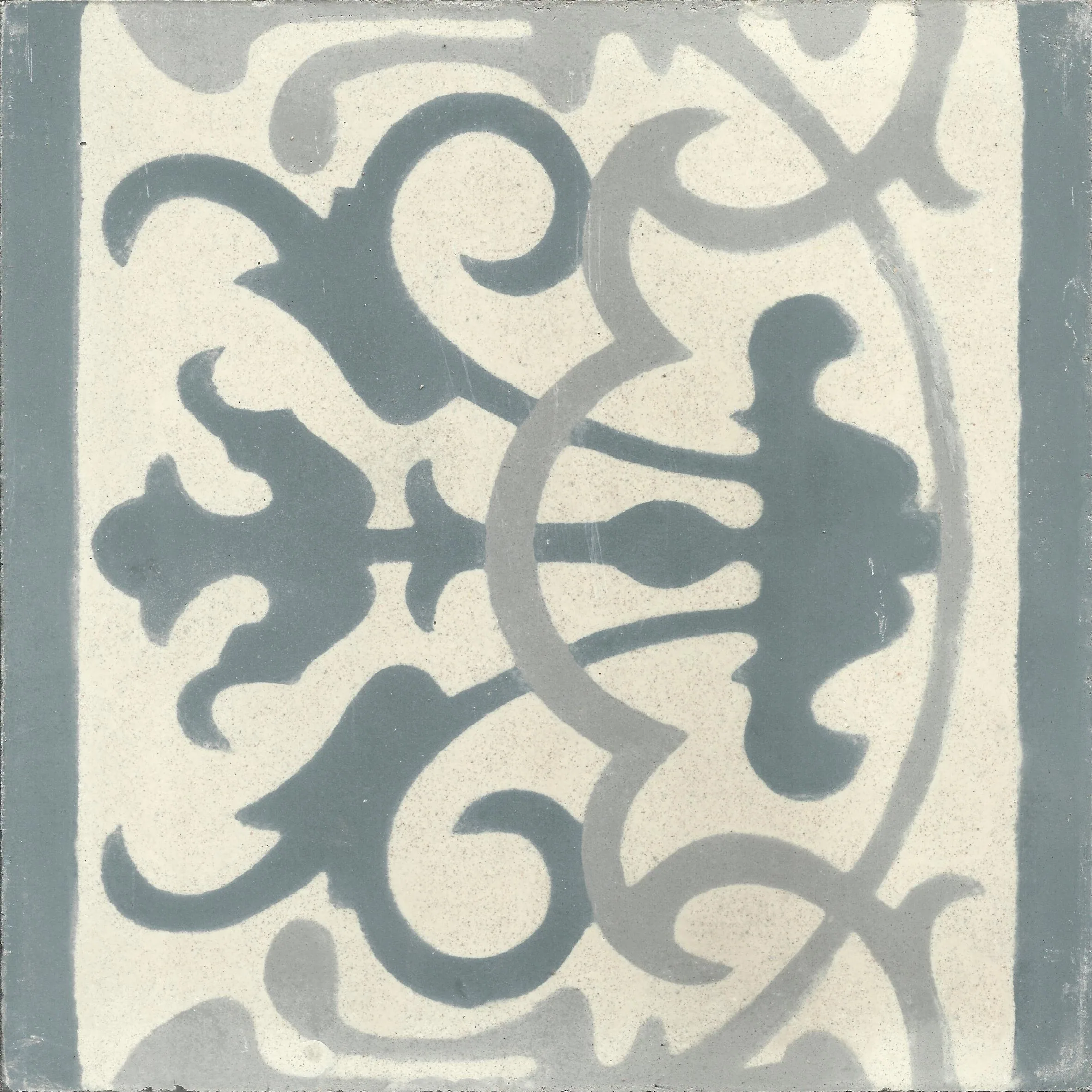 Beni Mellal — Terracotta Cream — Handmade Moroccan Cement Tile