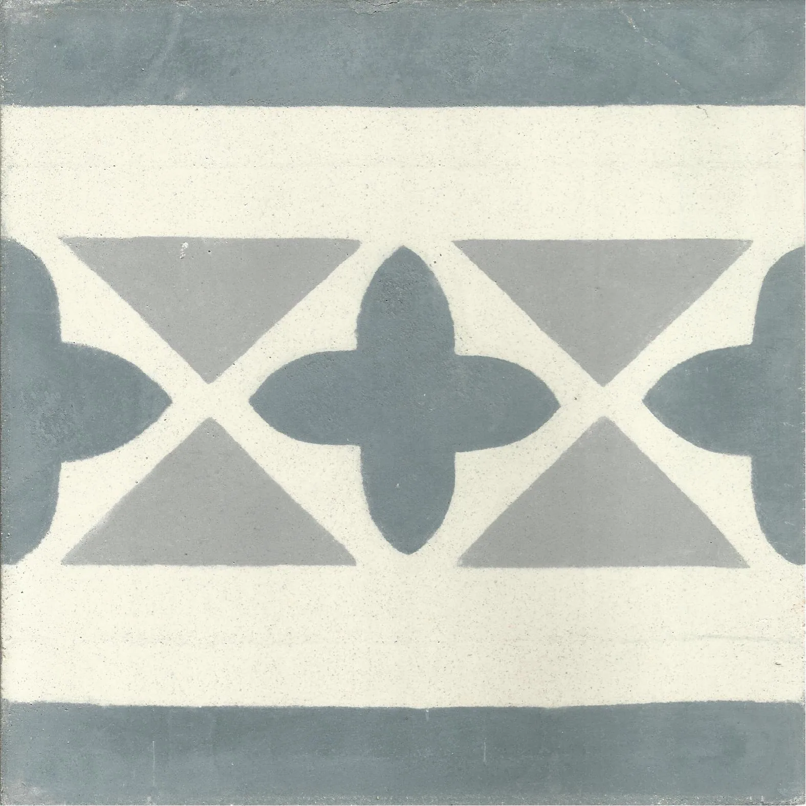 Agadir Band — Olive Ivory — Handmade Moroccan Cement Tile