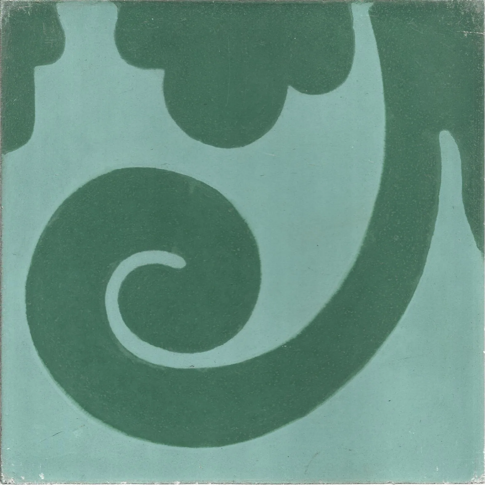 Bouregreg Square — Terracotta Ivory — Handmade Moroccan Cement Tile